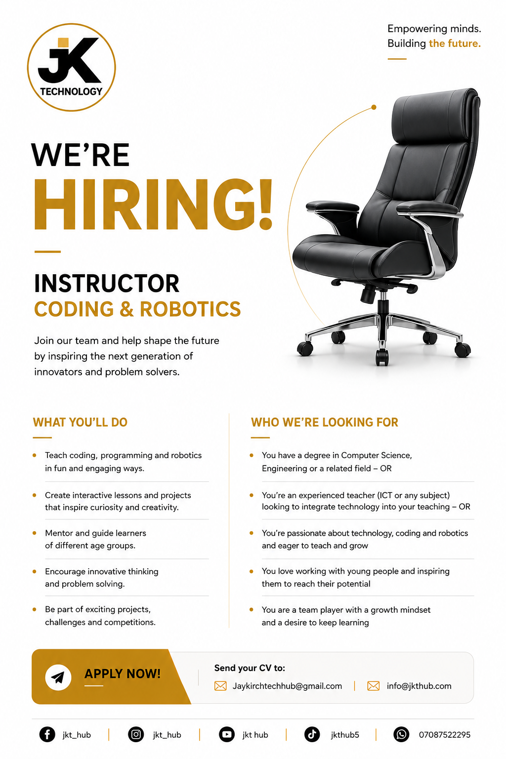 Coding and Robotics instructor